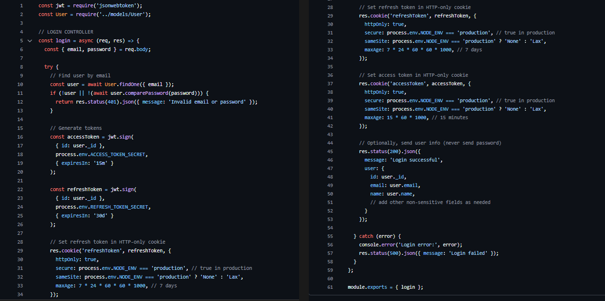 Merged Secure Cookie Logic